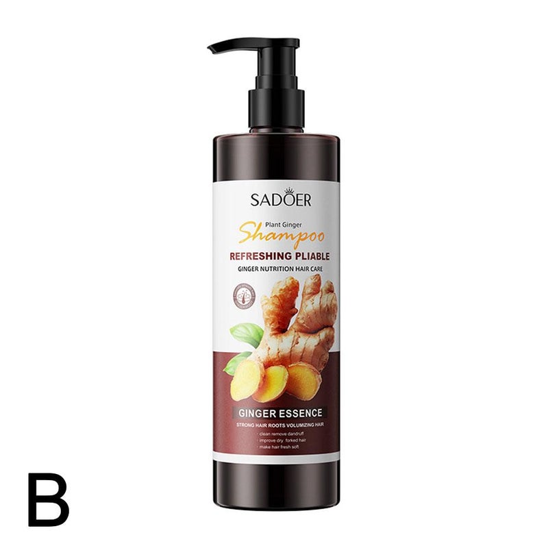 500ml Ginger Shampoo and Conditioner - Smooth and Nourishing Hair Growth Ginger Series